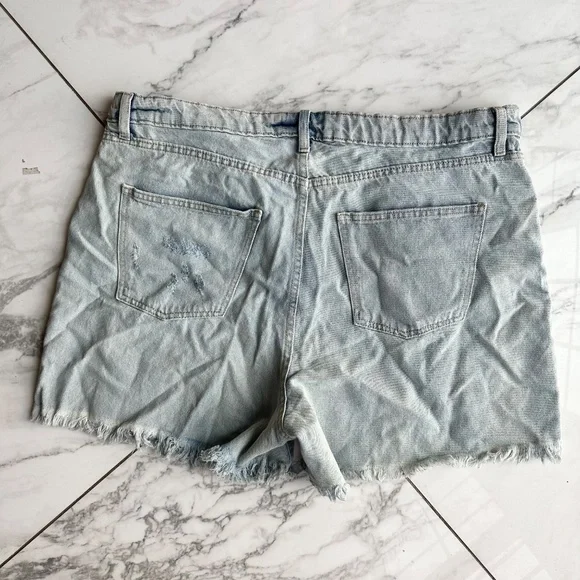Wild Fable Super High Rise Cut-off Denim Shorts 16 - Picture 6 of 6